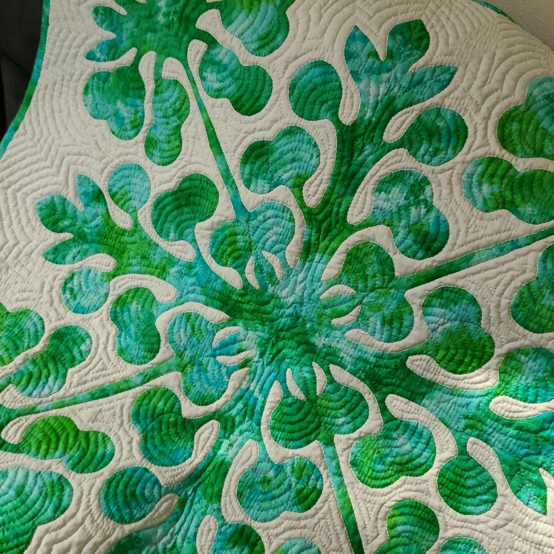 かずごんばぁば様専用です ハワイアンキルトタペストリー パンの木