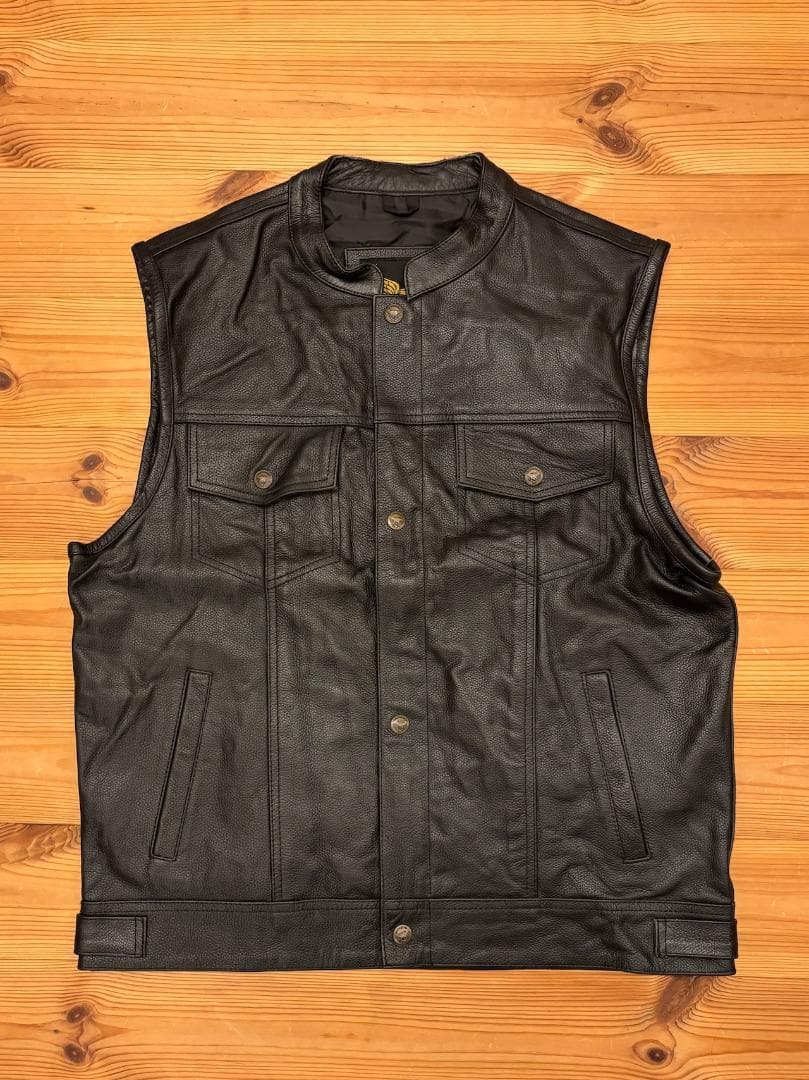 \"Leatherick\" Leather Vest L / レザー ベスト