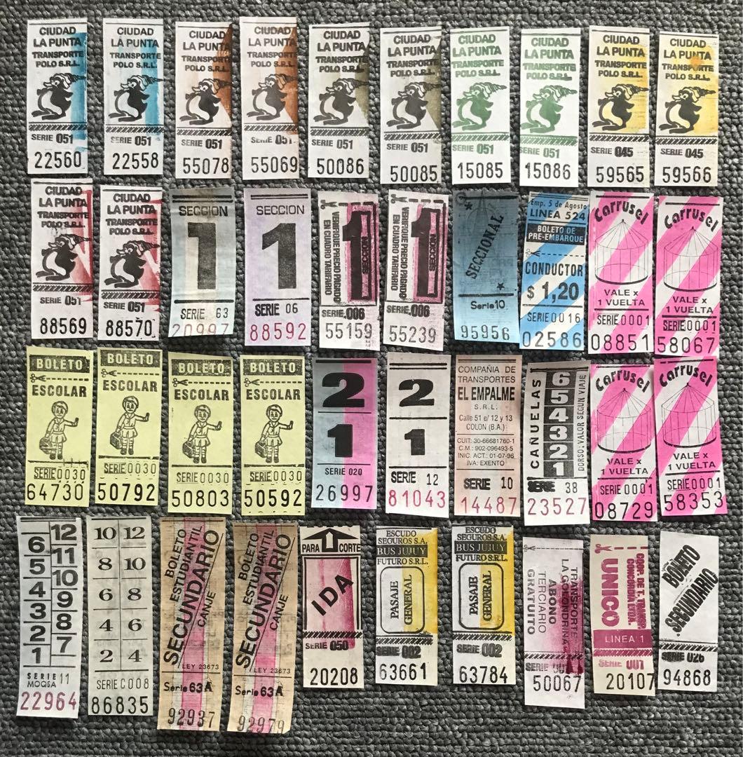 40枚セット】 海外 アルゼンチン ヴィンテージ バスチケット - メルカリ