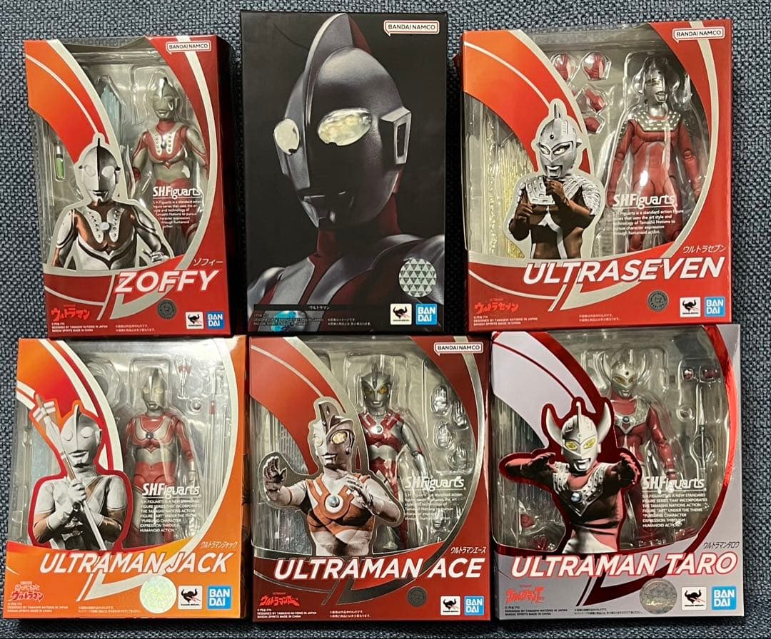 sh figuarts ウルトラマン6兄弟 ウルトラマンやゾフィー、ウルトラセブンなどウルトラ6兄弟のS.H.
