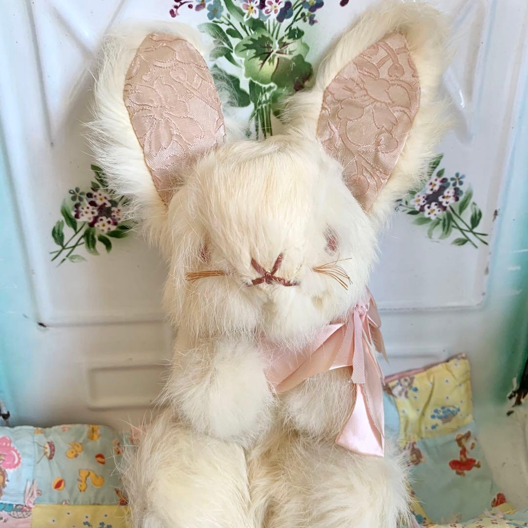 アンティーク　うさぎ　リアルファー  ベアバニー アンティーク・チェコ雑貨のお店 bábovka - チェコスロヴァキア時代