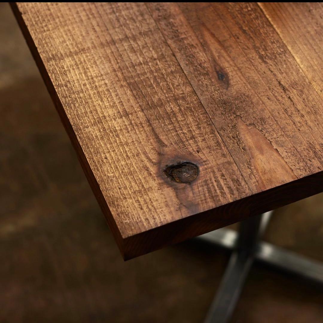 ヴィンテージ｜足場板｜カフェテーブル｜サイドテーブル｜ダークブラウン