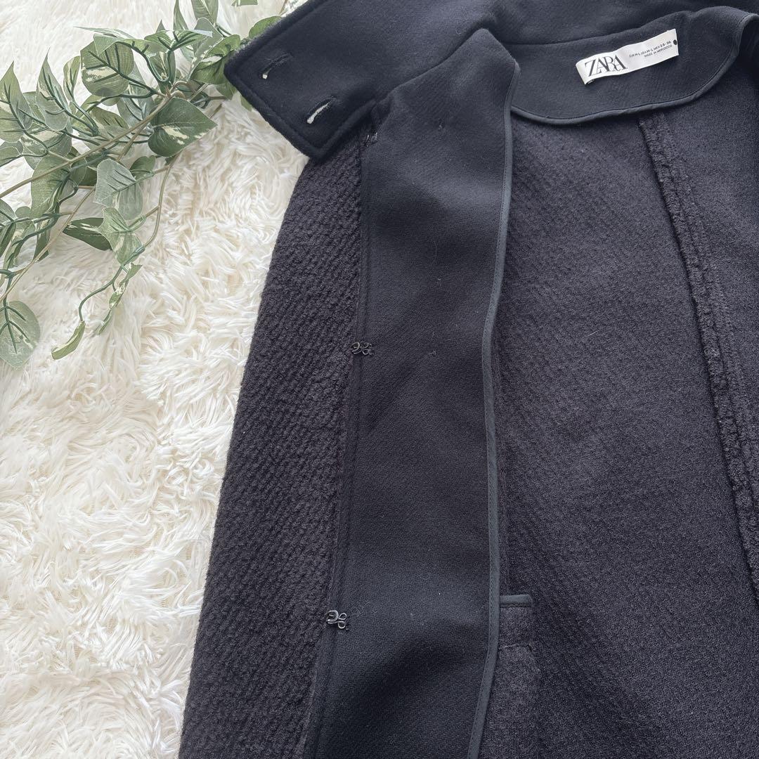 希少】ZARA ロングケープ マント ポンチョ コート M-L ファッション