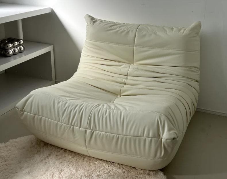 小川　C42 Bee relax sofa アイボリー　一人掛け　ソファ Bee relax sofa / fake leather