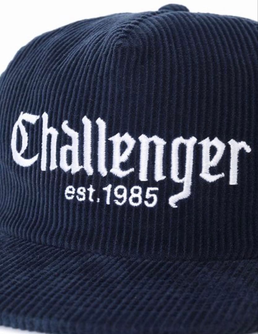 challenger 25awコーデュロイキャップ ネイビー - メルカリ