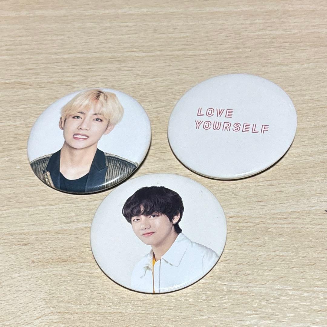 BTS 防弾少年団 テヒョン テテ 缶バッジ lys sys 韓国 グッズ 公式