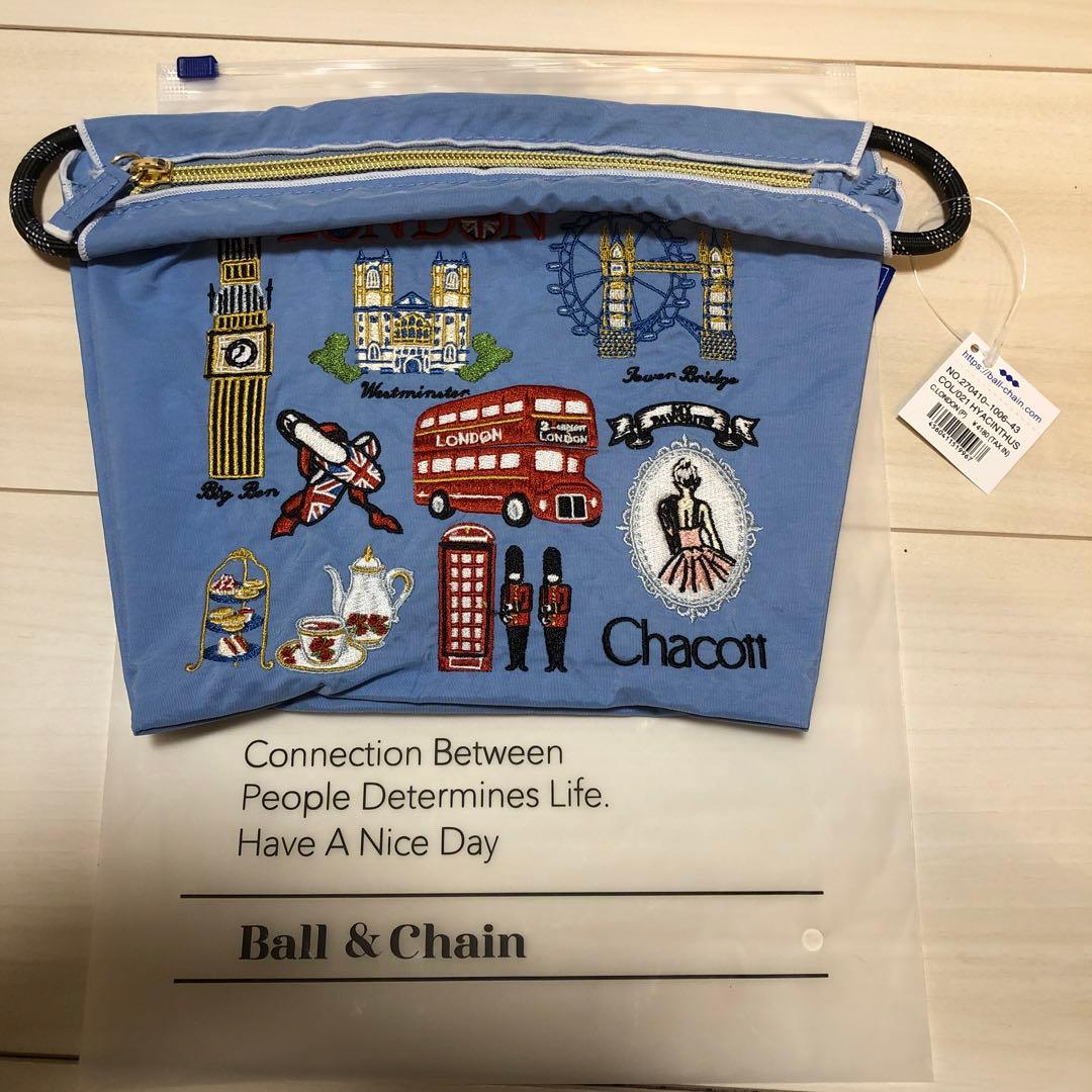 ボールアンドチェーン チャコット ロンドン ヒヤシンス ポーチ 新品未