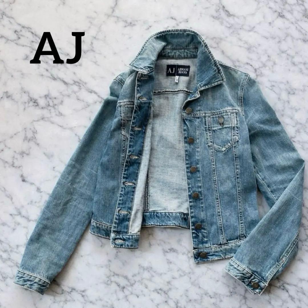 イタリア製 ARMANI JEANS AJロゴ デニムジャケット US4 Y2K - メルカリ