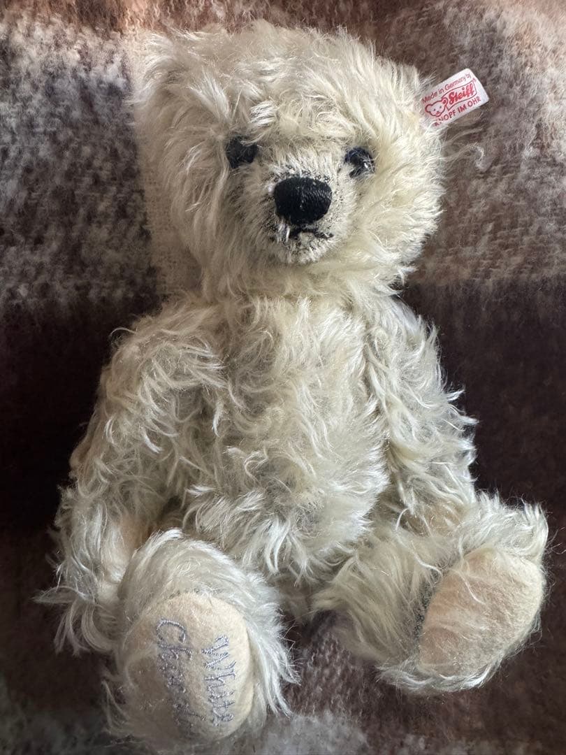 シュタイフ 白タグリミテッドエディション毛足長いモヘア未使用デッド