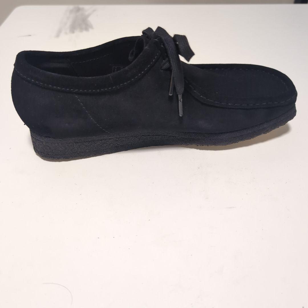 【未使用】CLARKS ORIGINALs ワラビー　黒　スエード　26.5cm