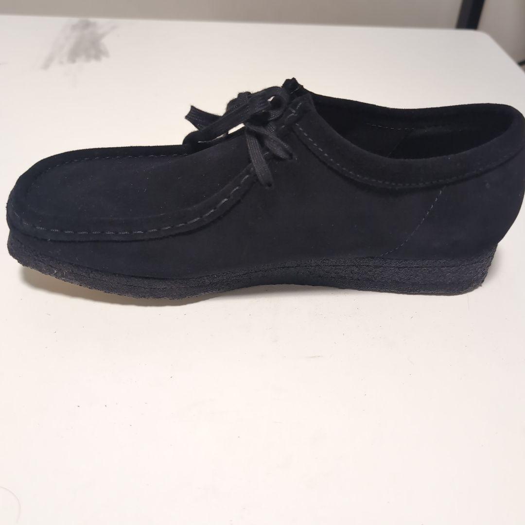 【未使用】CLARKS ORIGINALs ワラビー　黒　スエード　26.5cm