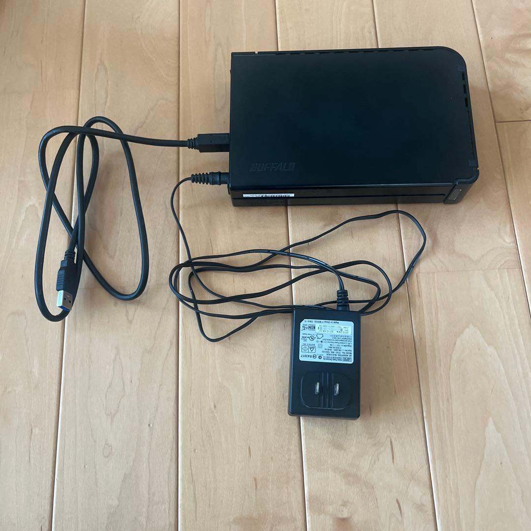 BUFFALO 外付けハードディスク USB接続 ブラック - メルカリ
