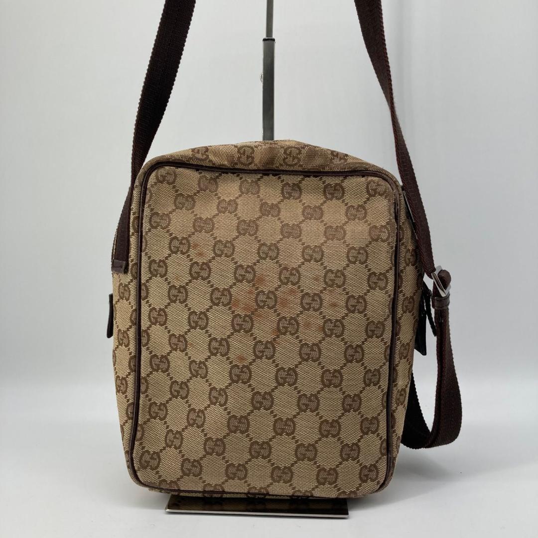 15982✨良品✨グッチ ショルダーバッグ キャンバス Gマーク ベージュ
