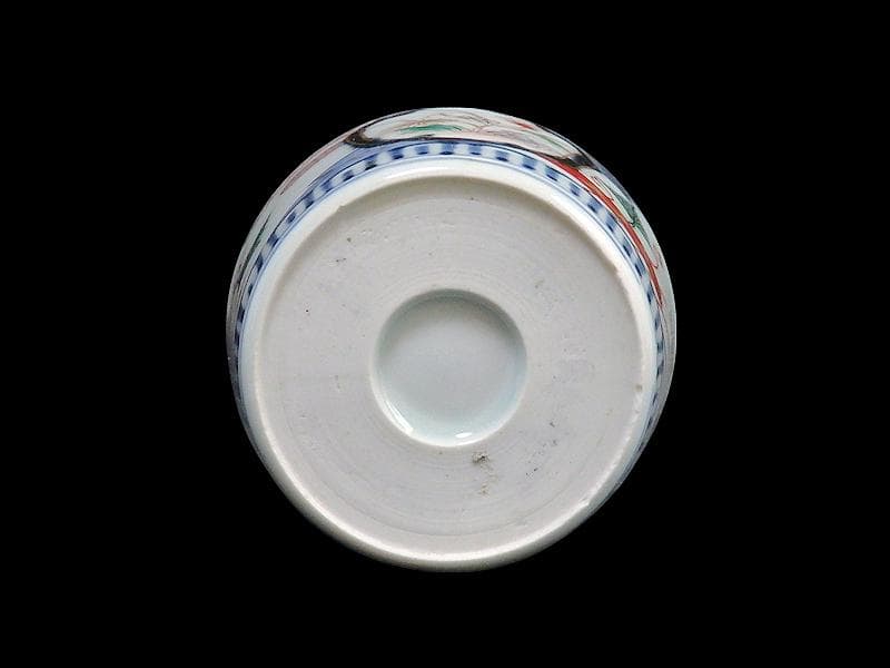 古伊万里 色絵 窓絵 薊に羊歯の図 蕎麦猪口 C221A-CZw - メルカリ