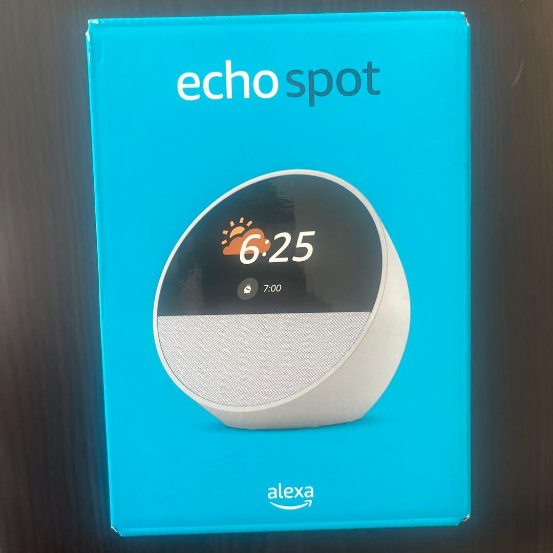 【新品・未開封】Amazon Echo Spot ホワイト Echo Spot – Smart Alarm Clock with Alexa - White : Amazon.in