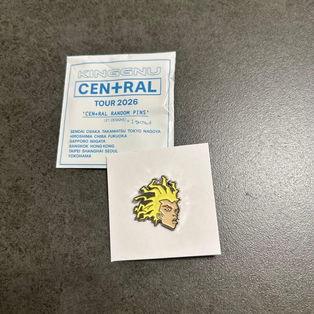 KING GNU CEN+RAL TOUR 2026 ピンバッジ - メルカリ