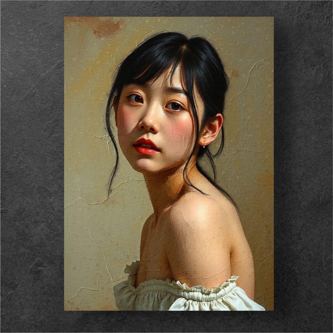 ルネサンス時代の油絵風アート⭐︎全く新しい現代アート作品 - メルカリ