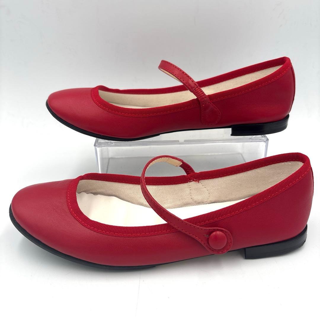 レペット repetto レザー メリージェーン【37】23.5cm レッド