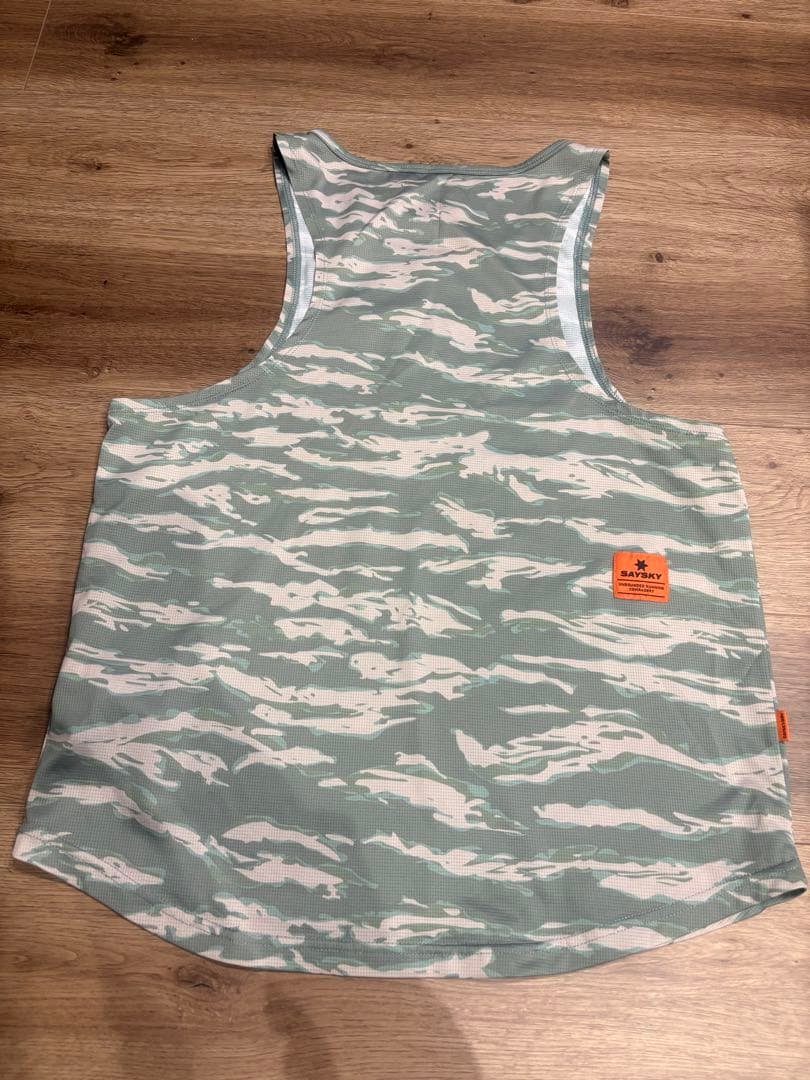 SAYSKY 迷彩柄 タンクトップ＆ショートパンツセット メンズS - 陸上用