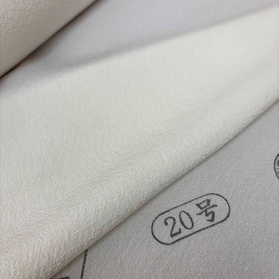 松寿縮緬 浜ちりめん織 12m 白地反物 未使用極美品 - メルカリ