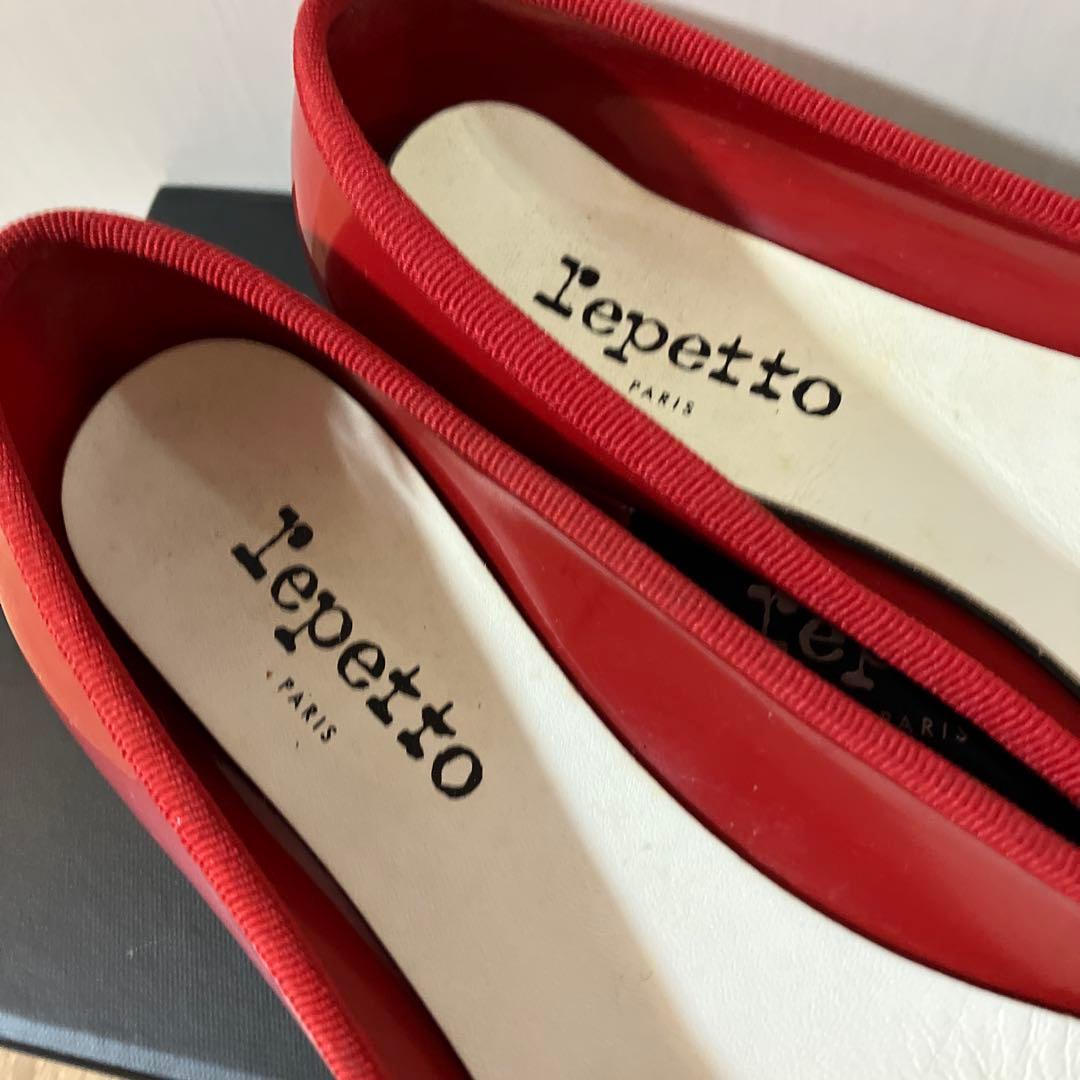 Repetto レペット サンドリオン バレエシューズ レッド エナメル 25