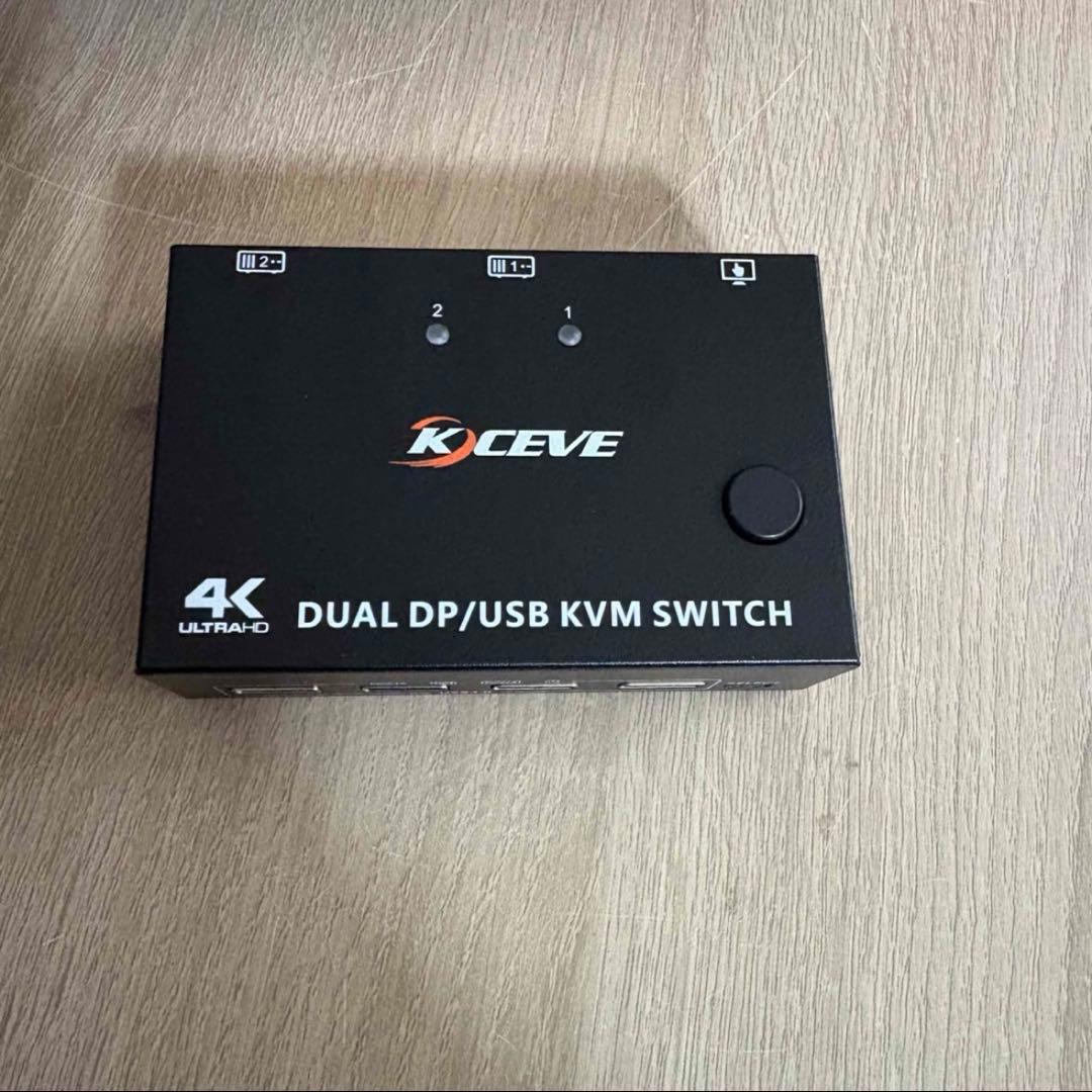 残り1点⭐️スイッチ2 コンピューター 2モニターディスプレイポーUSBKVM Amazon.co.jp: 2ポートDisplayPort デュアルモニター kvmスイッチ 4K