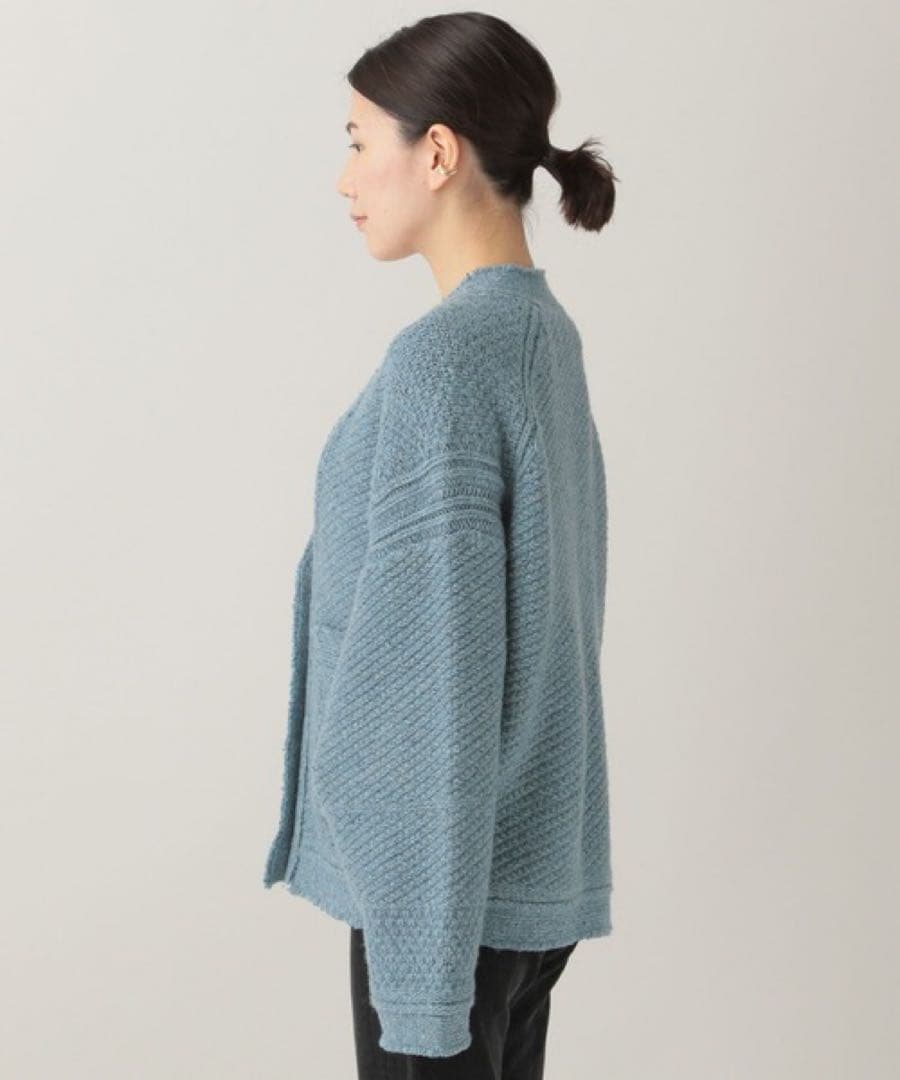 Curensology(カレンソロジー)/ツイーディヤーンニットカーディガン