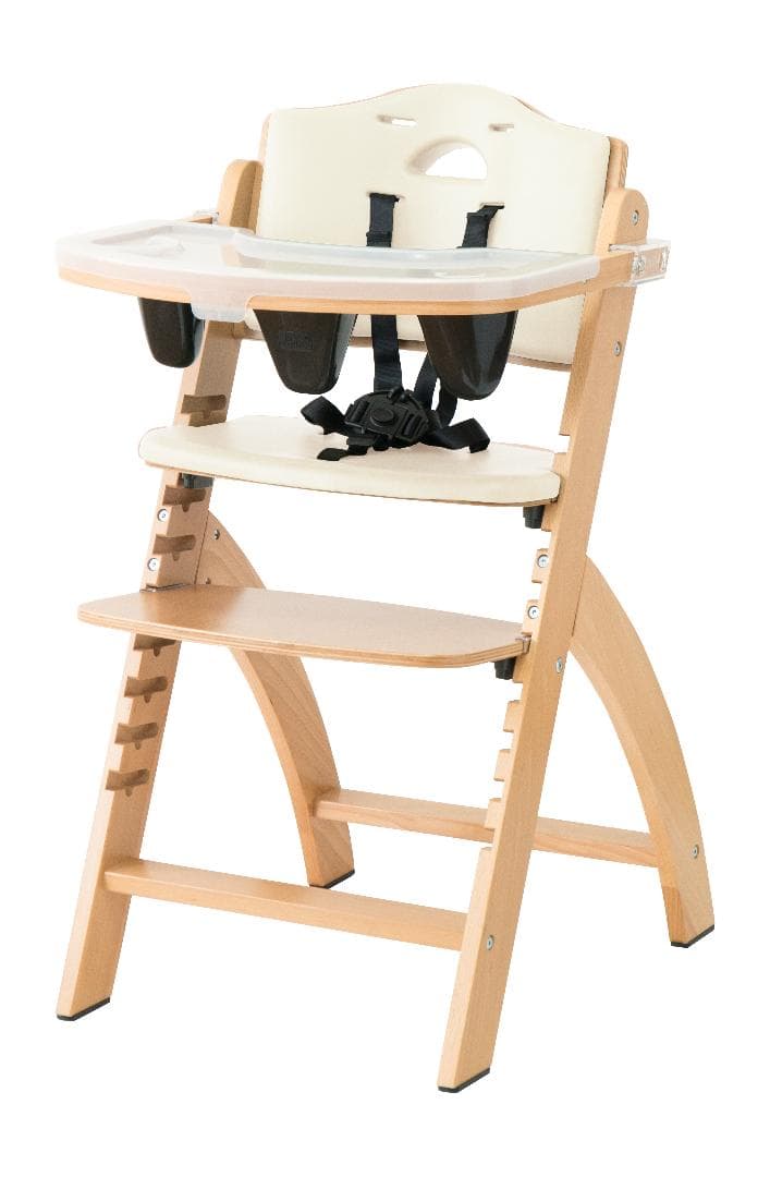 サンプル落ち　ビヨンドジュニアハイチェア　ナチュラル・ホワイト ビヨンドジュニア ハイチェア