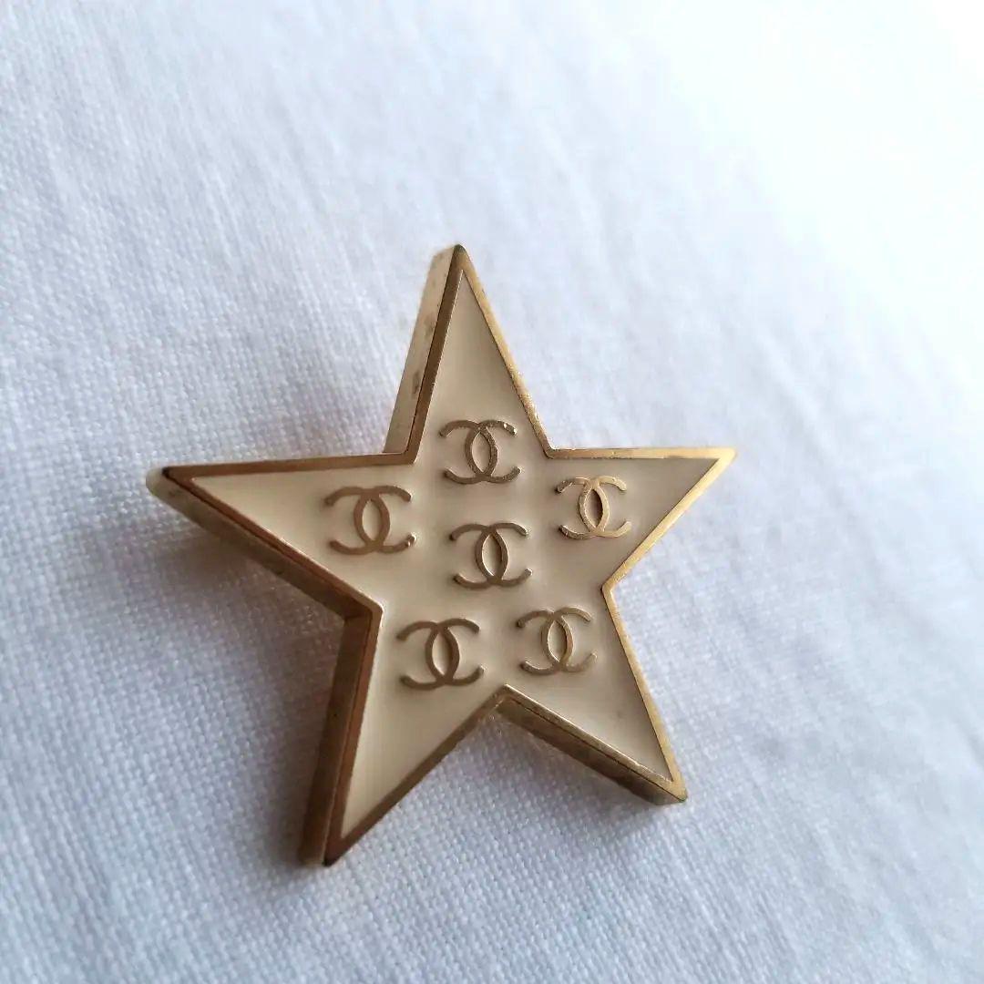 CHANEL スター ブローチ ココマーク刻印有り 星形 ヴィンテージ レア