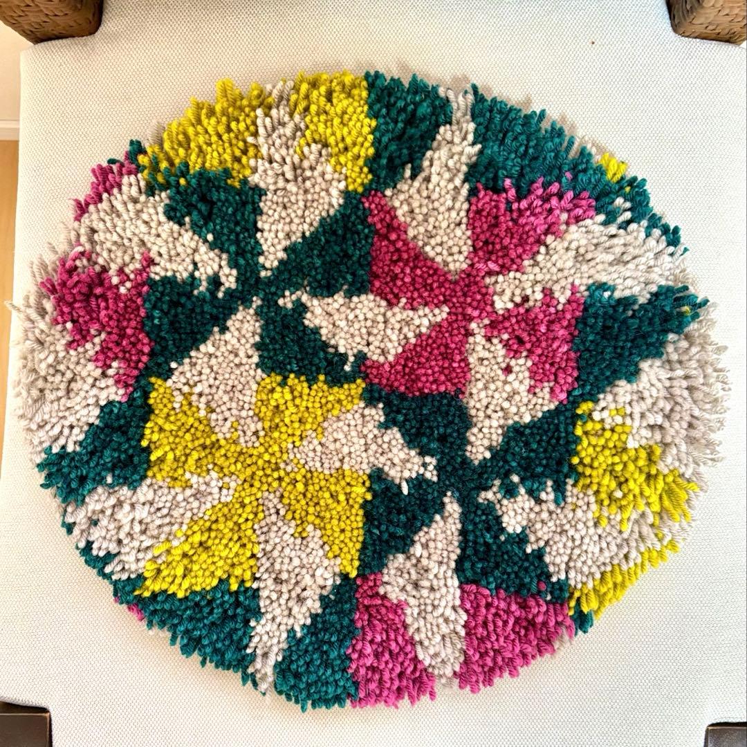 ノッティング織 椅子敷き チェアマット 一点物 - メルカリ