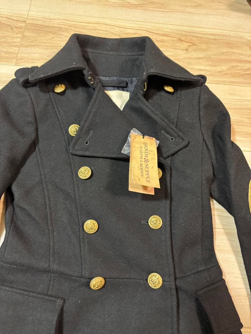 レア 未使用 Ralph Lauren ナポレオンコート ブラック 刺繍 黒 - メルカリ