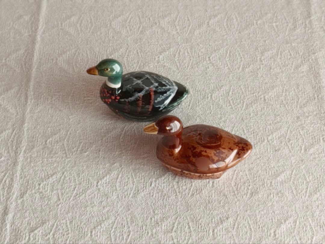 まーちゃんさま】vintage pot ❀ みどりの鳥 miniテリーヌポット