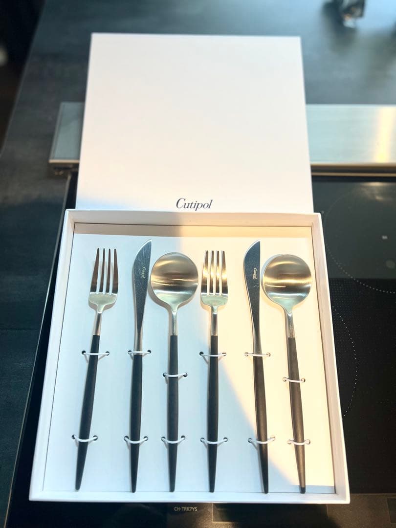 クチポール　カトラリー　ブラック 楽天市場】【正規取扱店】 クチポール GOA デザート 4本セット