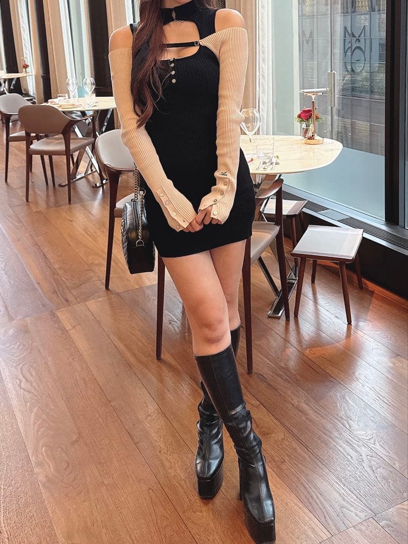 amerge アメルジュ laceup bolero×onepiece set - メルカリ