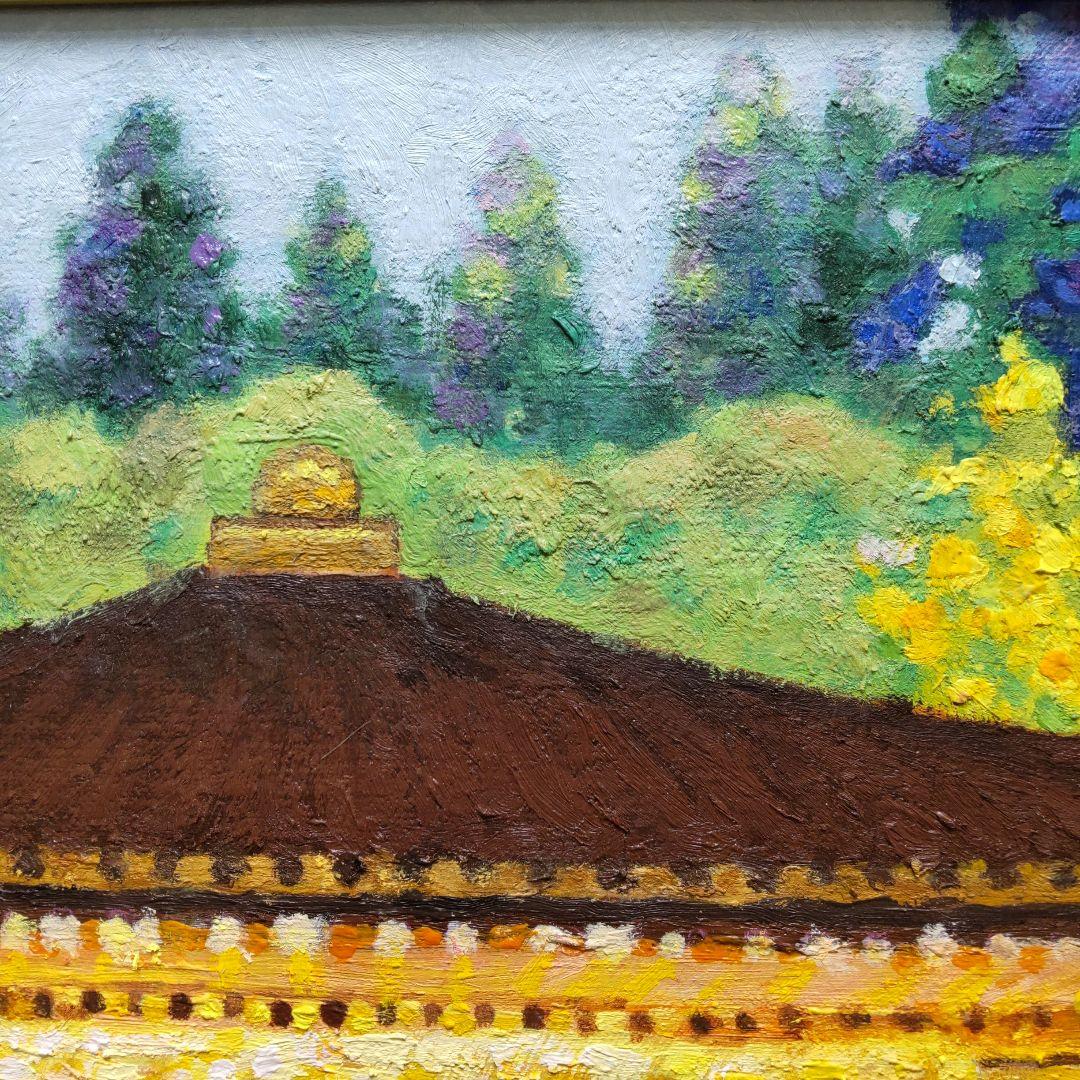 中尊寺金色堂華美心象図 油彩画・油絵 - メルカリ