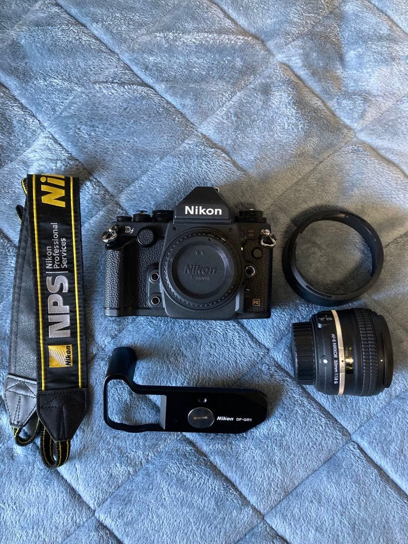 ニコンDF50mmf1.8付+DE-1グリップ+NPSストラップ Nikon NPS プロストラップ 刺繍 【AB】 | アクセサリ,ニコン | 三宝