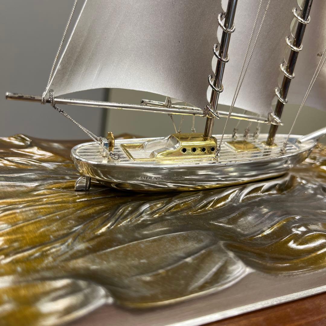 k*9様 銀製 武比古 帆船置物 STERLING960