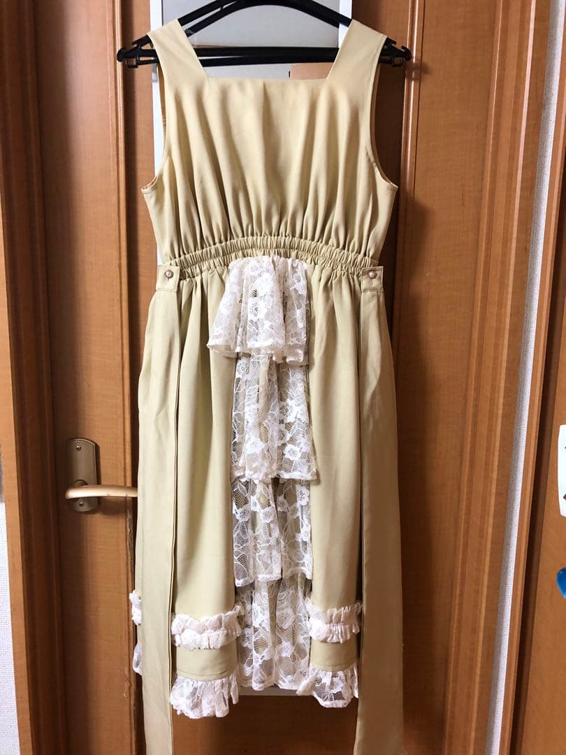 axes femme kawaii オリビアジャンパースカート イエロー 黄色 - メルカリ