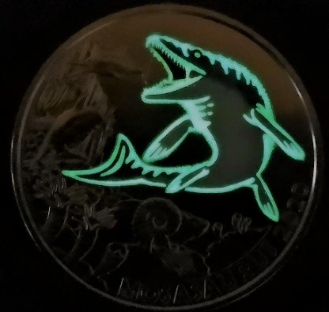 モササウルス ホフマニー 3ユーロコイン 2020年恐竜【ジュラシック