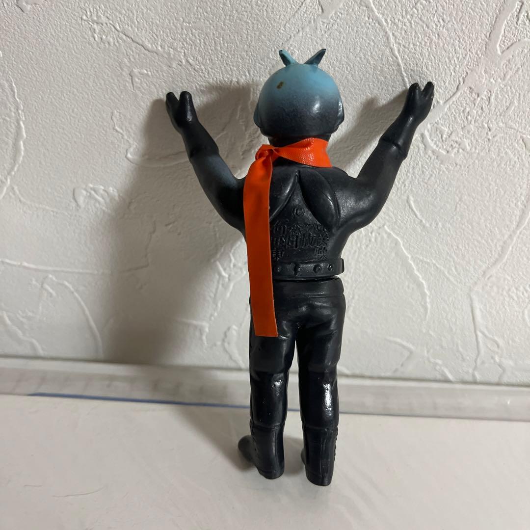 ⚠️当時物・昭和レトロ 仮面ライダー 旧1号 ミニソフビ マフラー付き