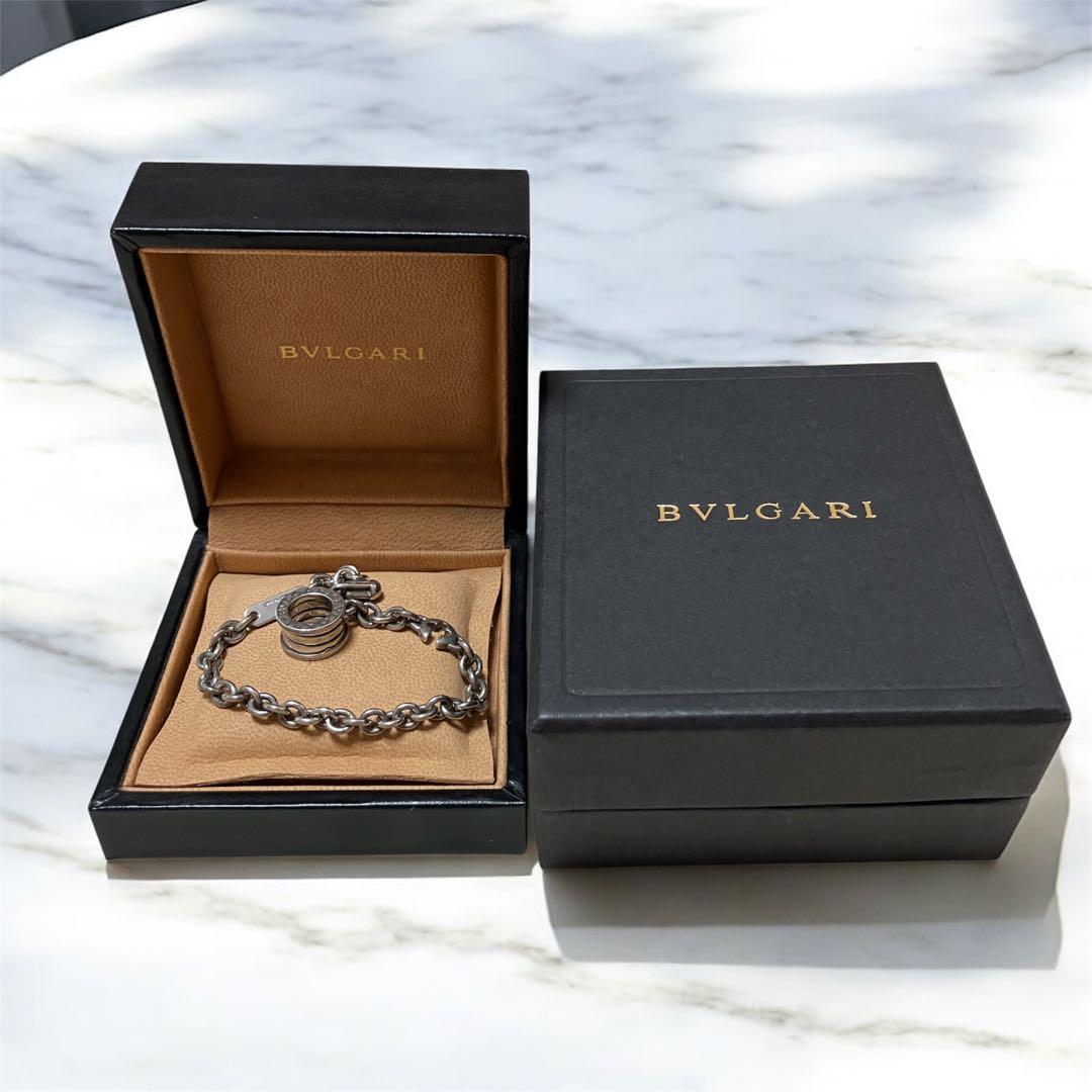 BVLGARI（ブルガリ）ロゴチャーム キーチェーン 箱付き 925
