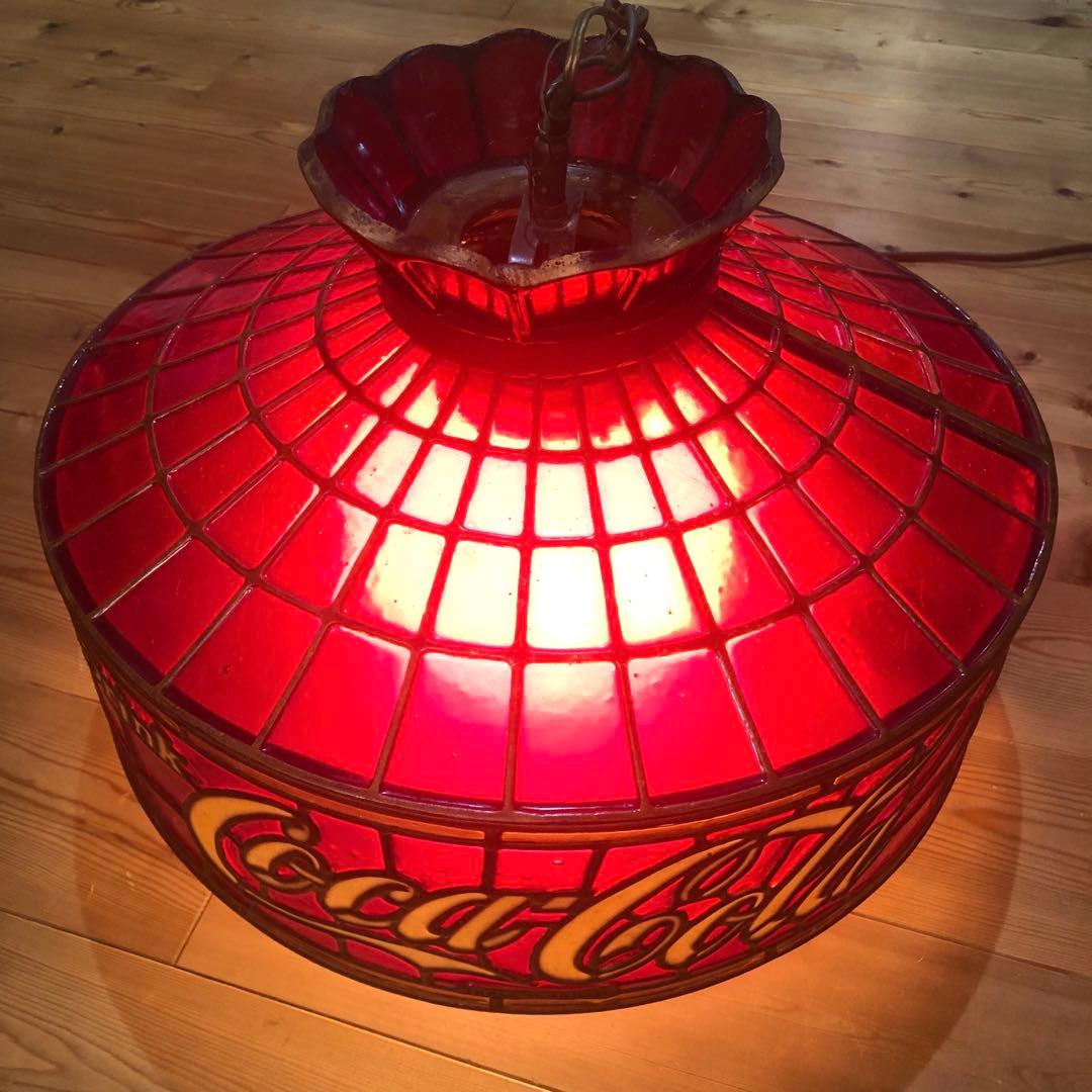 1960年代 コカコーラ ステンドグラス アドバタイジング ライト 看板