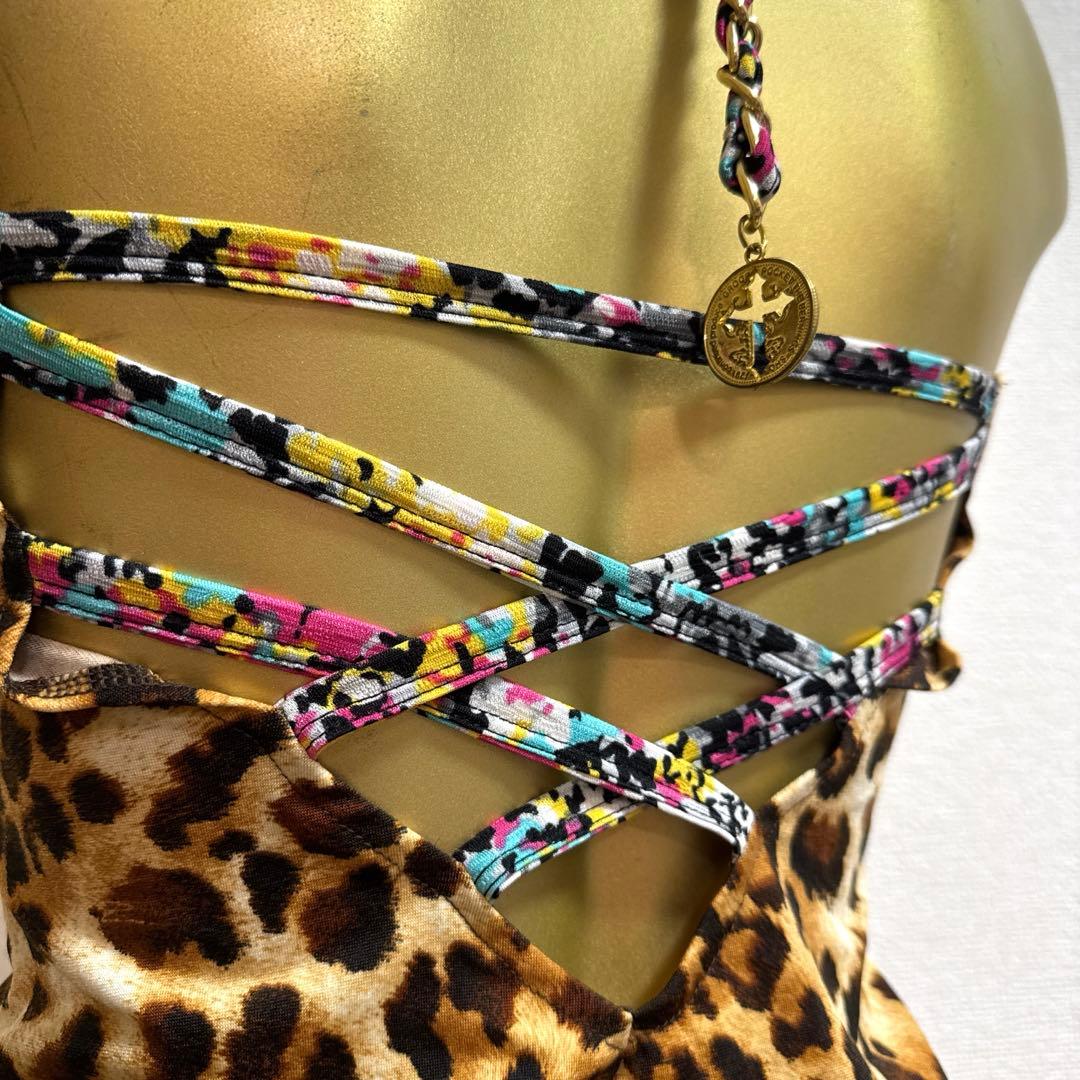 新品タグ付き★d.i.a.★平成ギャル★ヒョウ柄キャミ★金/悪羅悪羅/露出