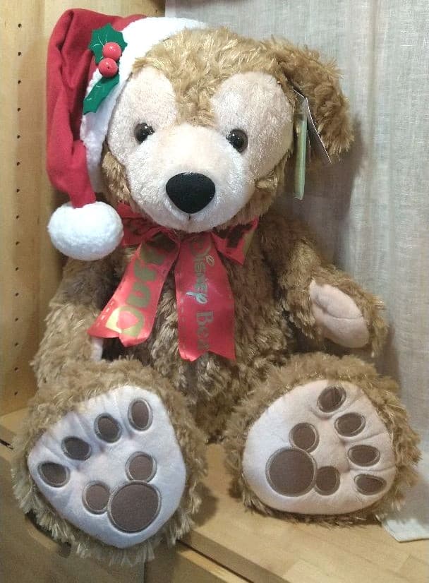 お顔厳選 ダッフィー 2016年 クリスマス M ぬいぐるみ 新品タグ付き 11月2日発売 ダッフィーのクリスマス2016 ぬいぐるみバッジ