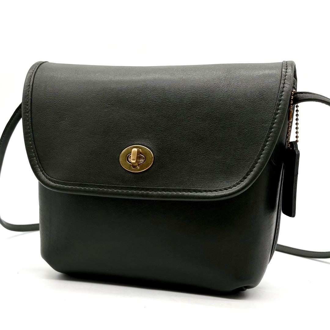 美品✨オールドコーチ ショルダーバッグ 斜め掛け ターンロック グリーン 美品✨オールドコーチ ショルダーバッグ 斜め掛け ターンロック