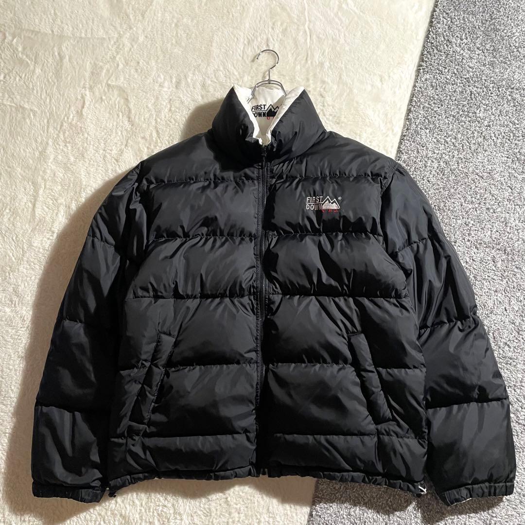ファーストダウン　リバーシブル　ダウンジャケット　サイズ４L　ブラック　ホワイト 楽天市場】大きいサイズ メンズ FIRST DOWN USA ファーストダウン