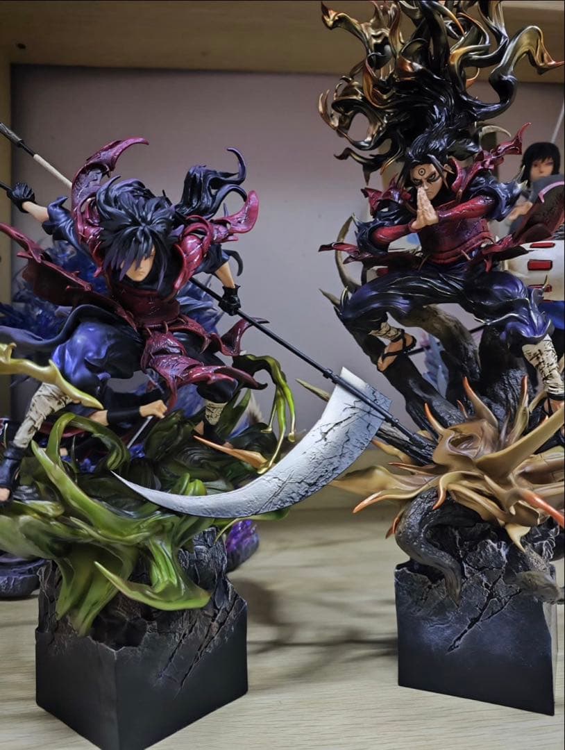 NARUTO ナルト 千手柱間 うちはマダラ ガレージキット ガレキ スタチュー NARUTOナルト うちはマダラ ガレージキット ガレキ スタチュー②④