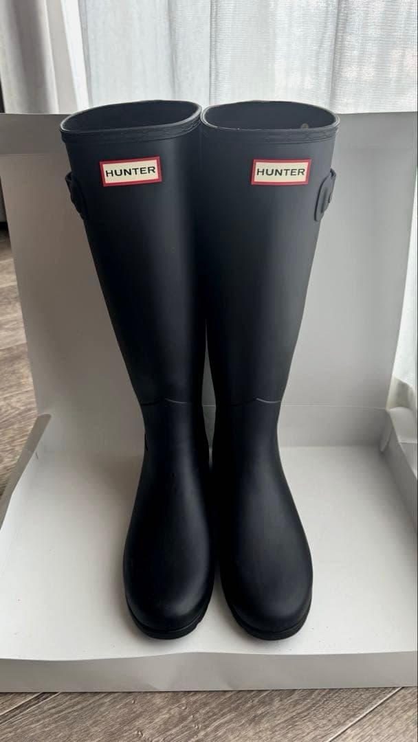 未使用⭐︎ハンターオリジナルリファインドブーツ HUNTER（ハンター） 長靴 レインブーツ HUNTER ORIGINAL REFINED