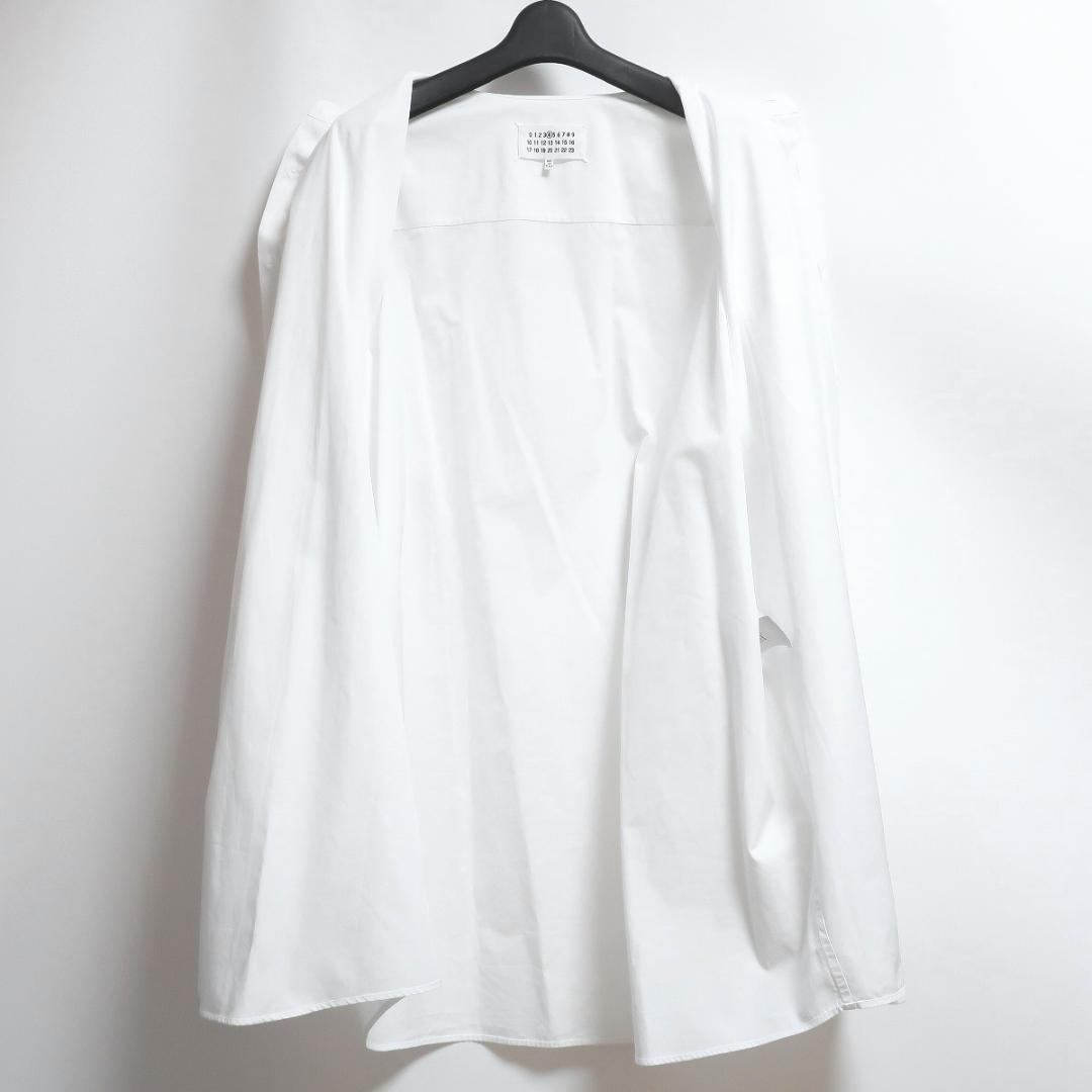 38 美品 メゾンマルジェラ コットン オーバーサイズ シャツ ワンピース