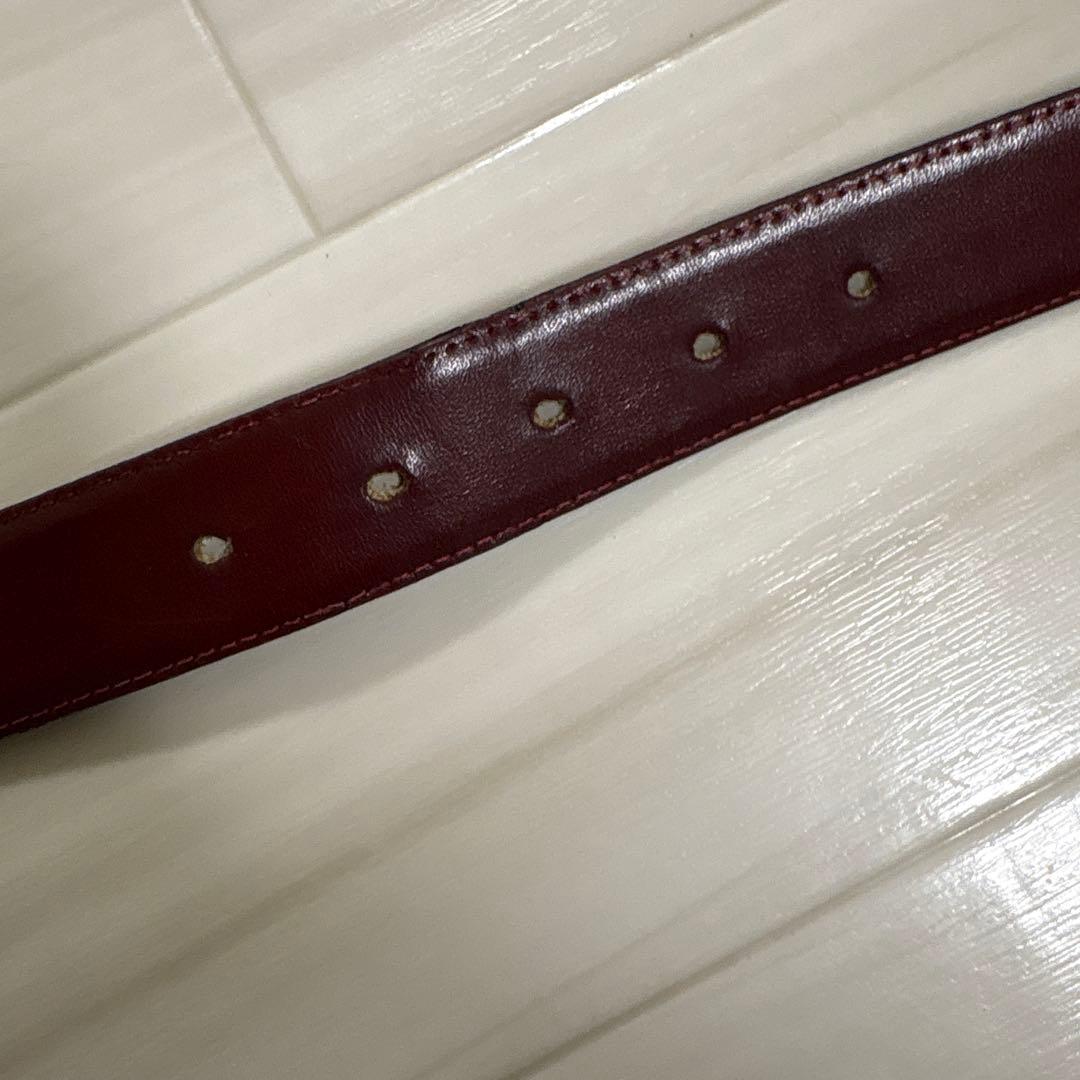 CÉLINE セリーヌ】ヴィンテージ レザーベルト 赤茶 CELINE
